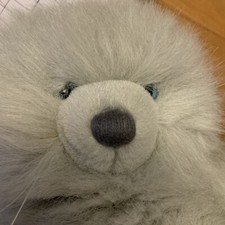 Dakin Kitty Cat Plush Fluffy Grey Kitten Blue Eyes Vintage 1994 Clean 18  Long