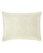 RALPH LAUREN "ELODY" 1pc CREAM DECO PILLOW 15'x20" EMB PAISLEY NWT BEAUTY 255
