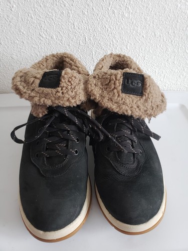 UGG Women's Lakesider Mid Lace Up Black Sneaker Boots Size 9 - Picture 17 of 18