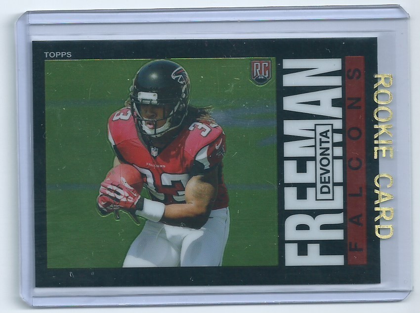 Devonta Freeman 2014 Topps Chrome (1985 version) Rookie Card #35