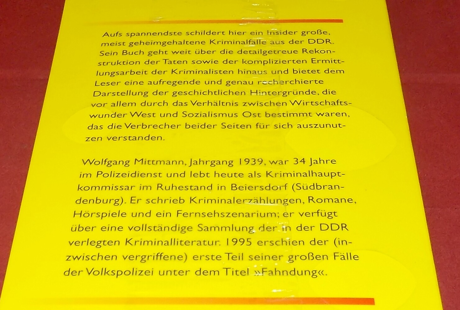 Thumbnail - Wolfgang Mittmann - Tatzeit - Große Fälle Der Deutschen Volkspolizei