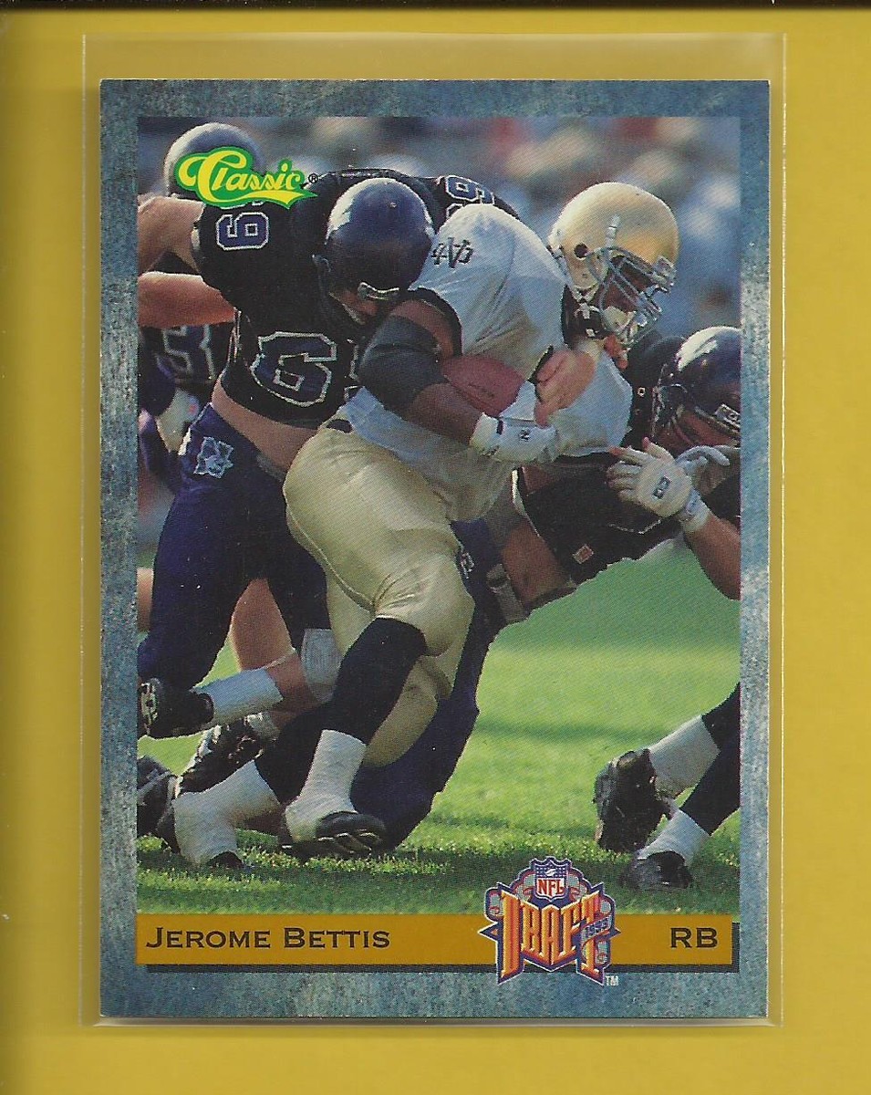 Jerome Bettis RC 1993 Classic NFL Draft Rookie Card # 10 Jerome Bettis RC 1993 Classic NFL Draft Rookie Card # 10