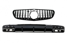 Diffusor f&uuml;r Mercedes S C217 18-20 S63 Facelift Look Grill Schalld&auml;mpfer