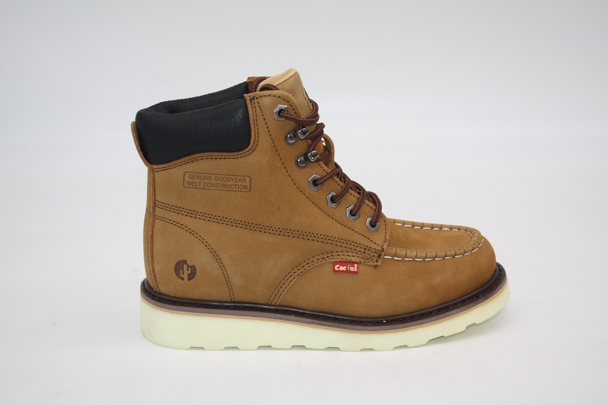 MEN'S CACTUS FOOTWEAR 611 M BROWN OIL RESISTANT POLYURETHANE