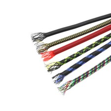 Various Color 4mm Expanding Braided Sleeving Cable Black White Red Orange Purple