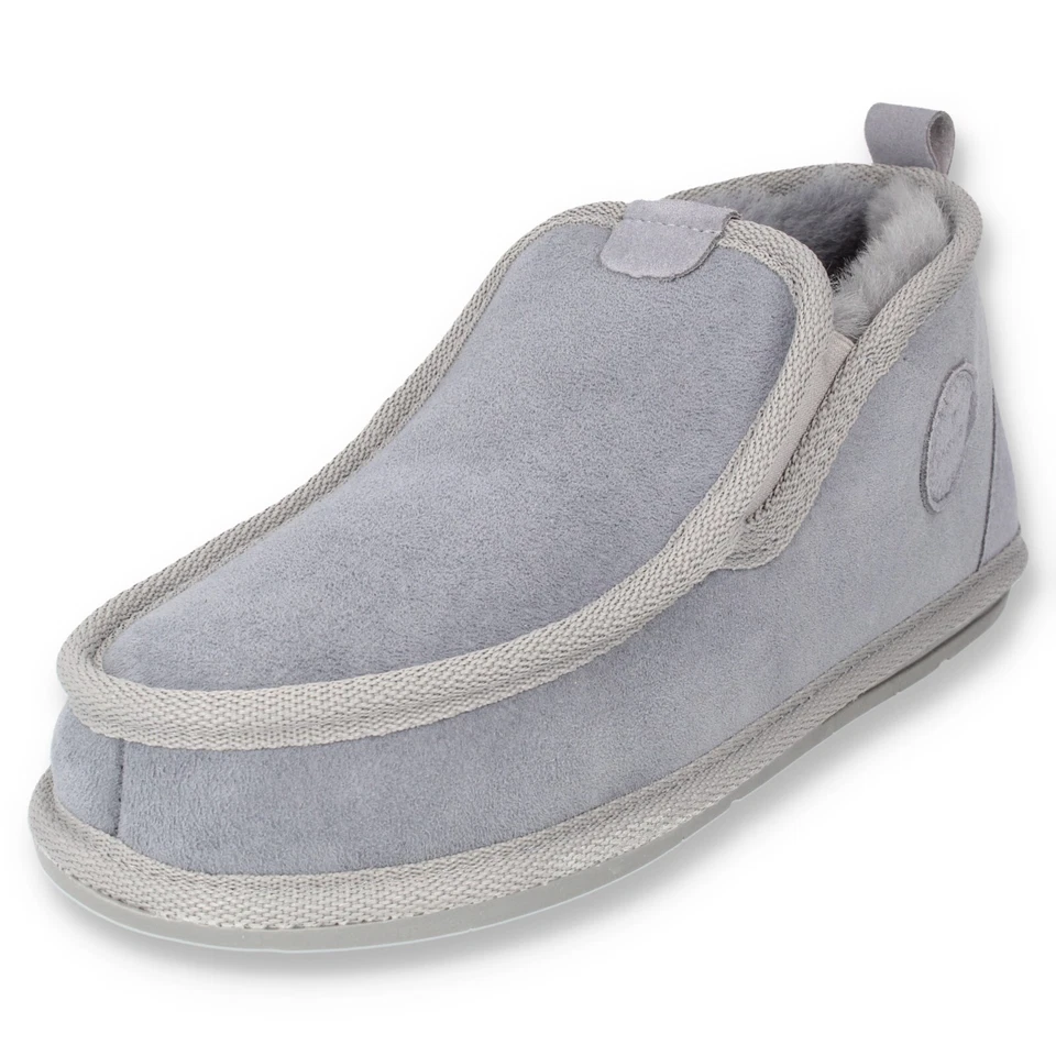 Herren Leder Winter HausSchuhe 100% Schafwolle Schaffell Gr. 41-47 Vanuba BOND - Bild 2 von 4