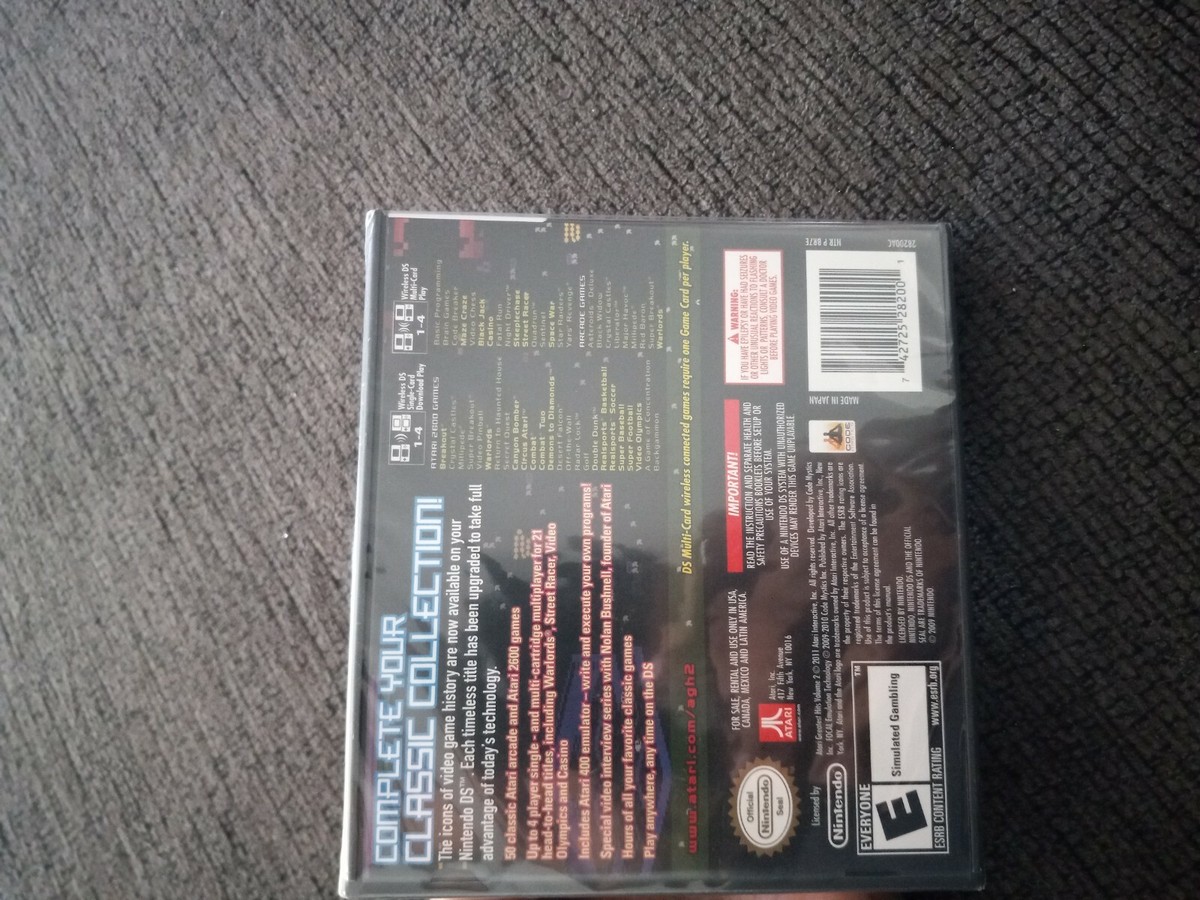 Atari Greatest Hits Volume 2 Nintendo Ds New And Sealed | eBay