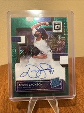 Andre Jackson 2022 Donruss Optic Rated Rookie Signatures Green Mojo /88 Dodgers