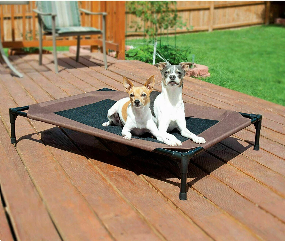 Cama elevada portátil para perros de refrigeración cuna para mascotas interior exterior XXX grande 220 lb Foto 4 de 4