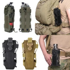 Outdoor Tactical Molle Water Bottle Bag Military Hiking Belt Holder Kettle Pouch
