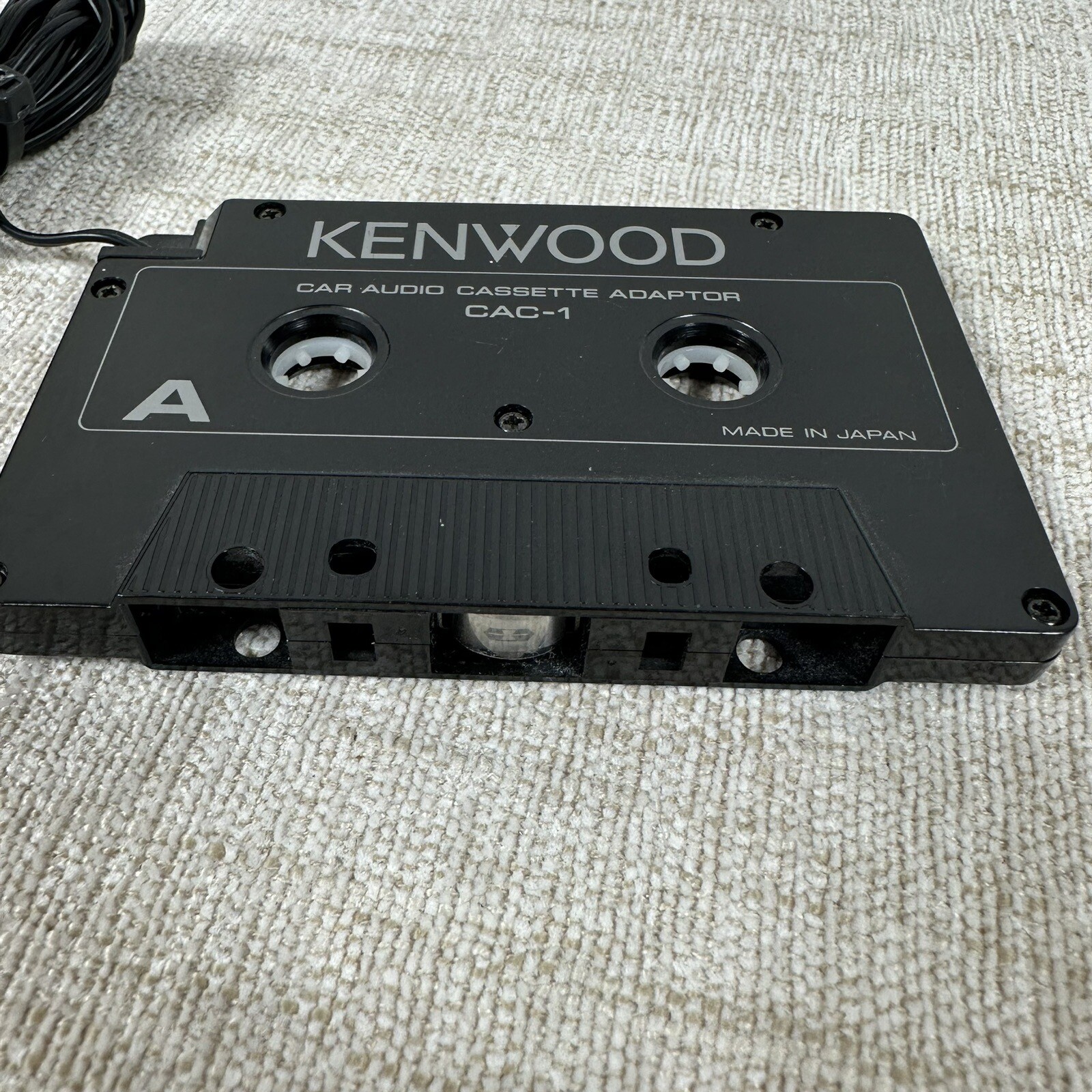 Car Stereo Cassette Adaptor KENWOOD CAC-1 Audio Tape Plug Tested Works Stereo