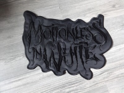Motionless in White Black in Black Backpatch Shape Patch Sold Out Lorna Shore 7