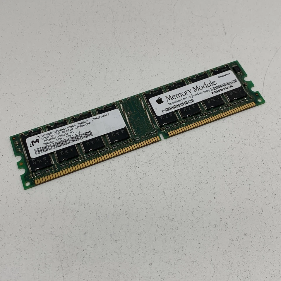 Apple M9651G/A MT8VDDT3264AG-40BG4 200535 DDR Desktop Memory Module 256MB - Image 2 of 4