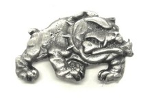 FIGHTING BULLDOG JACKET BADGE  HAT BADGE
