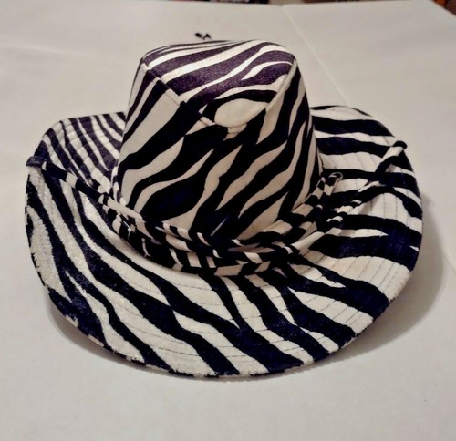 Cowboy Hat Zebra Print Black/White | eBay