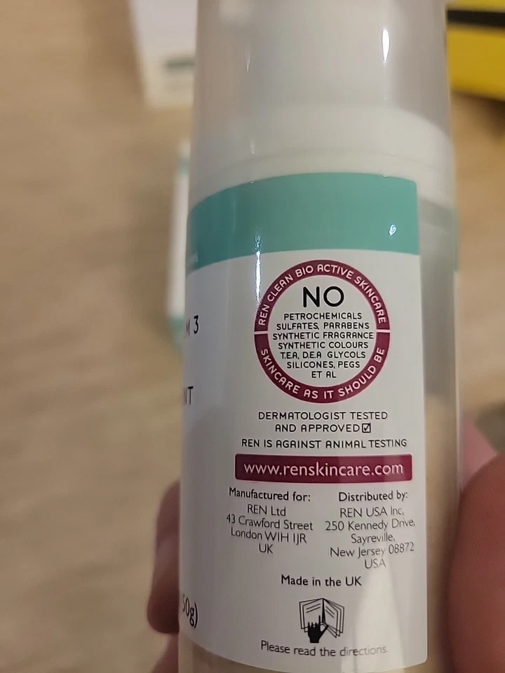 REN Clearcalm-3 Acne Treatment Face Mask - 1.7 oz, NEW - Изображение 4 из 4