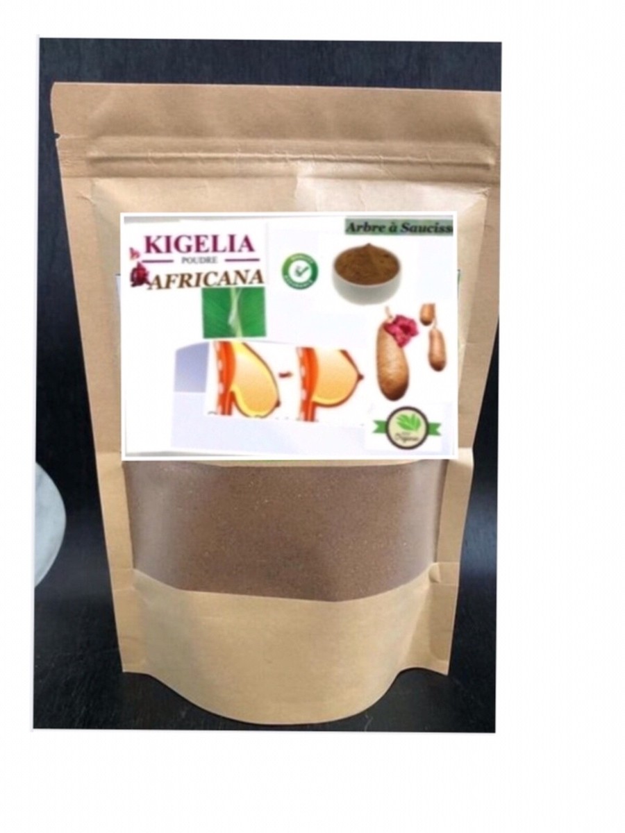 Huile Et Poudre Kigelia Africana - Pour Galbe Des Fesses Et Seins, 50g + 80g, Origine Bénin