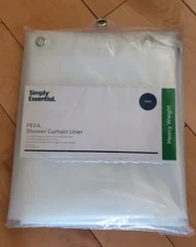 Simply Essential Stall Heavy Weight PEVA Shower Curtain Liner Clear 54" x 78"