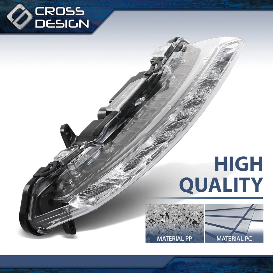 Par de luces antiniebla LED DRL diurnas aptas para Mercedes Benz S350 S550 AMG Foto 4 de 4