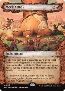 Meek Attack 319/451 Showcase Foil Lorwyn Eclipsed