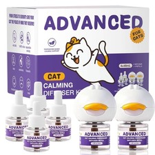 Cat Calming Diffuser Kit with 2 Diffusers  4 Refills 48mL Each, Cat Pheromon...