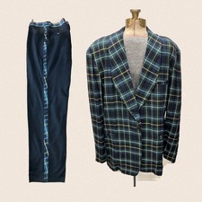 Vtg 1950s DEADSTOCK w/Tags Rabhor Robes TARTAN PLAID ROCKABILLY Lounge Suit