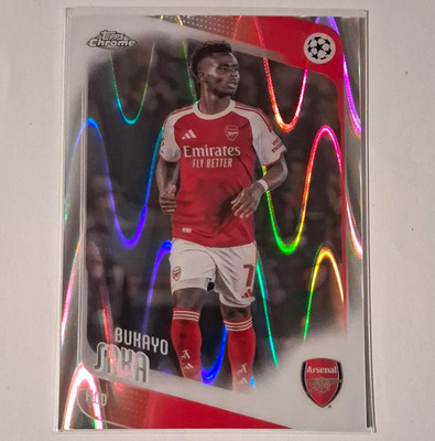 Topps Chrome 2026 Bukayo Saka #12 Arsenal FC UEFA Champions League Holo