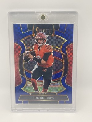 2025 Panini Joe Burrow Select Concourse Blue Prizm X-Fractor /249 Bengals