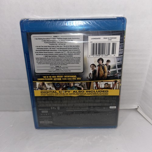 Kick-Ass (Blu-ray/DVD/Digital, 2010, 3-Disc Set) Sealed Fast Shipping - Imagen 2 de 2