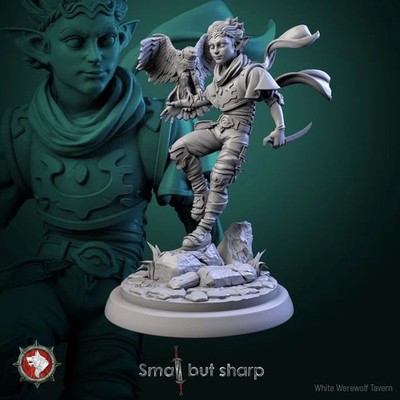 halfling fighter miniatures - White werewolf Tavern - DnD miniatures - Role Pla