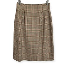 Vintage Casual Corner Glen Plaid Pencil Skirt Women Size 6 Academia