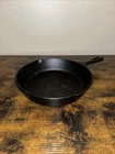 Vintage LODGE Cast Iron Skillet - V9SK  9" Pan w/ Double Spouts - Made In USA