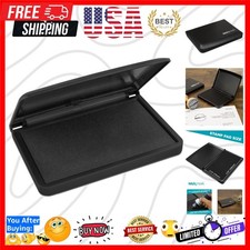Large Black Stamp Pad - 2-3/4" by 4-1/4" - Quality Felt Pad