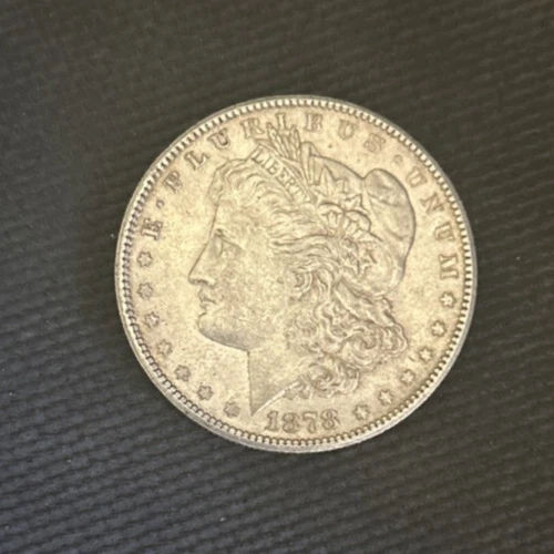 1878 S Silver Morgan Dollar AU NICE!