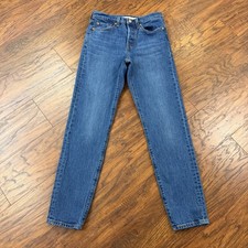 Levis Wedgie Jeans Womens 25 Icon Fit Ankle Denim Stretch Medium Wash 25x28
