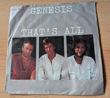 Genesis   Thats All - Singles Schallplatte
