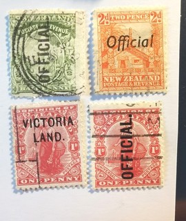 New Zealand Australia QV Queen Victoria Land Edward VII Official Post