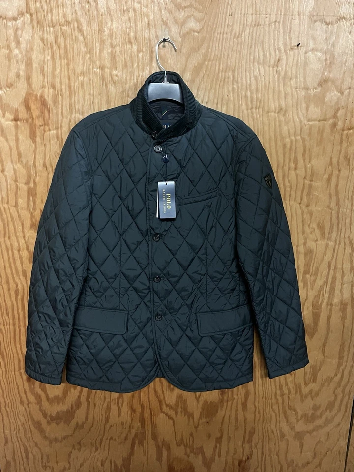 Polo Ralph Lauren Mens Grey Beaton Quilted Sports Coat . Size Medium $348 - Image 3 of 4