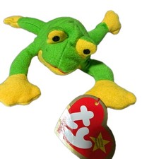 TY Beanie Baby - SMOOCHY the Frog 8 inch - MWMTs Stuffed Animal Toy