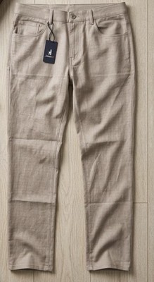 Johnnie O Men s Pants 34x34 Light Khakis Glendale Trousers Chinos 5 Pocket $178