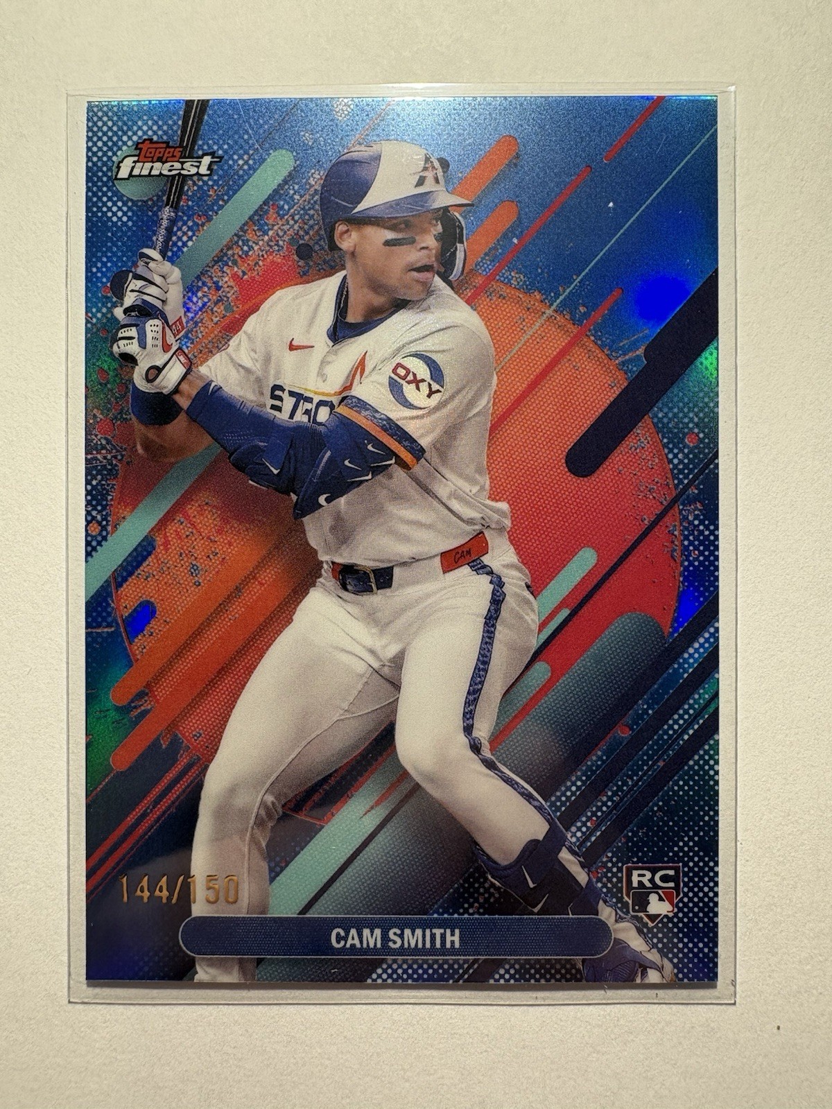 2025 Topps Finest - Rare Cam Smith #223 Sky Blue Refractor /150 (RC)