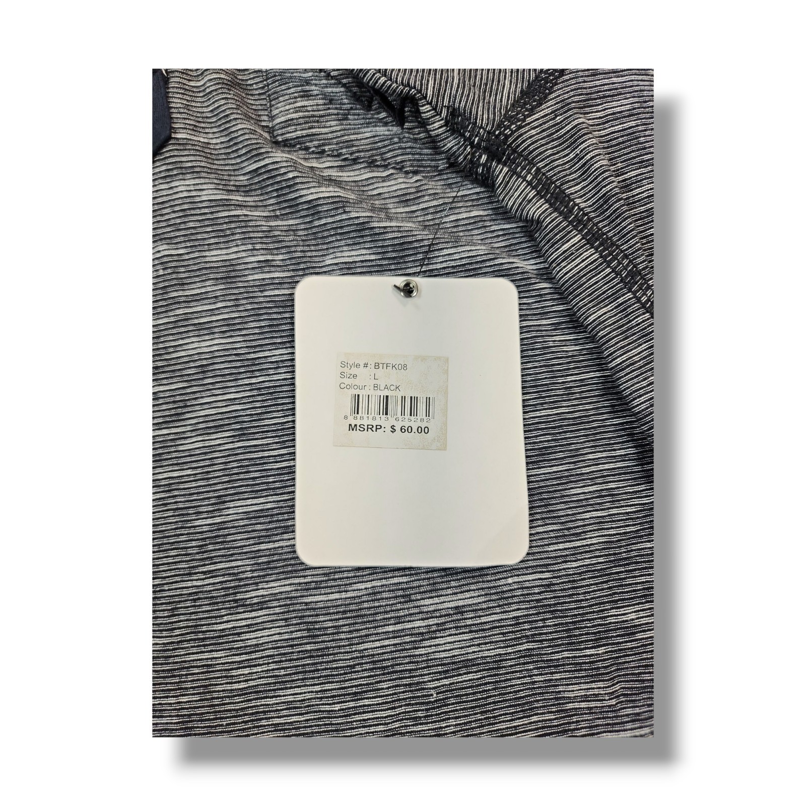 Broken Threads Black/White Lightweight Long Sleeve Hooded Shirt Men's Size L NWT