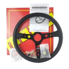 Momo Prototipo Steering Wheel Heritage Black Leather 350mm Brand