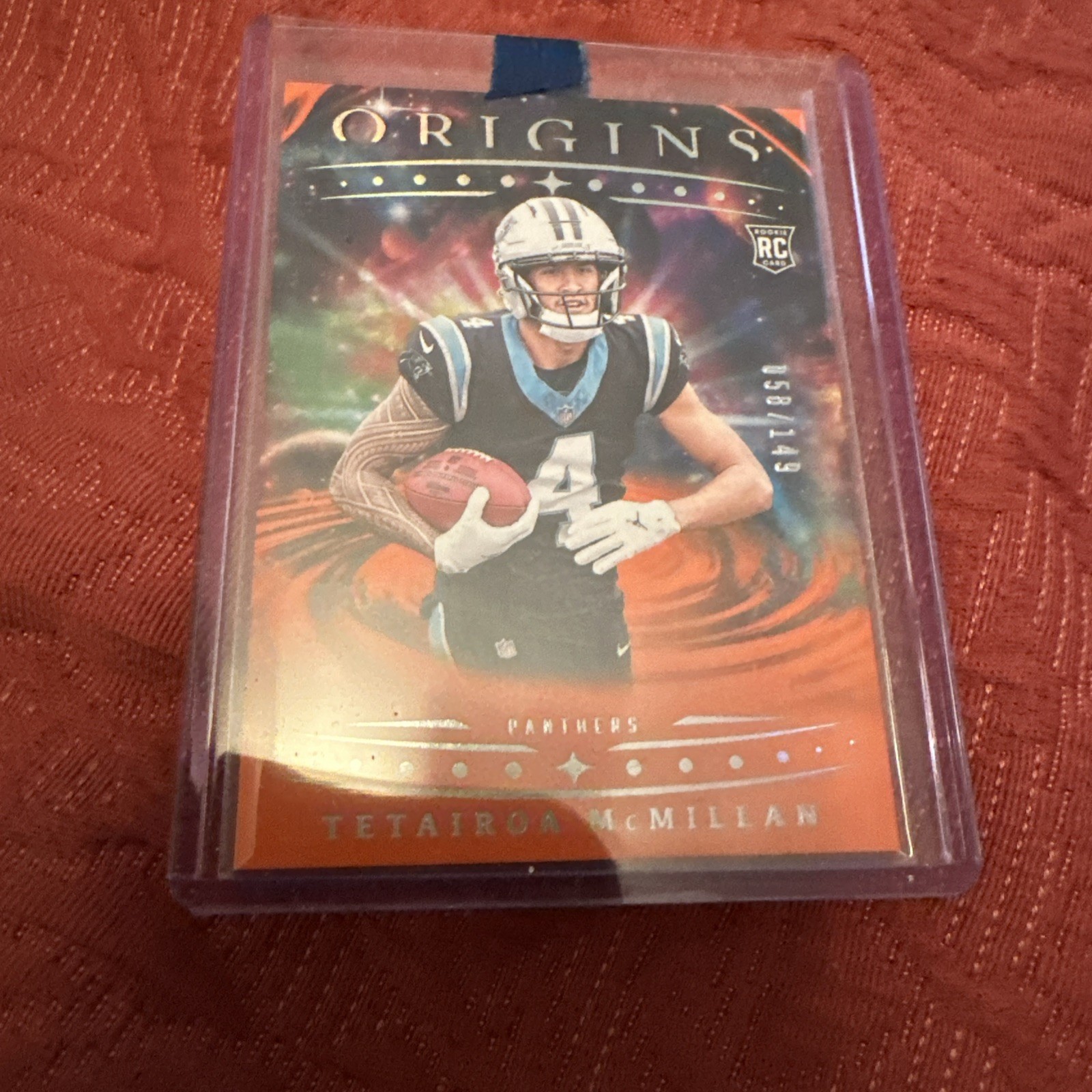 2025 Panini Origins - Rookies Tetairoa McMillan, Panthers #116 Orange /149 (RC)
