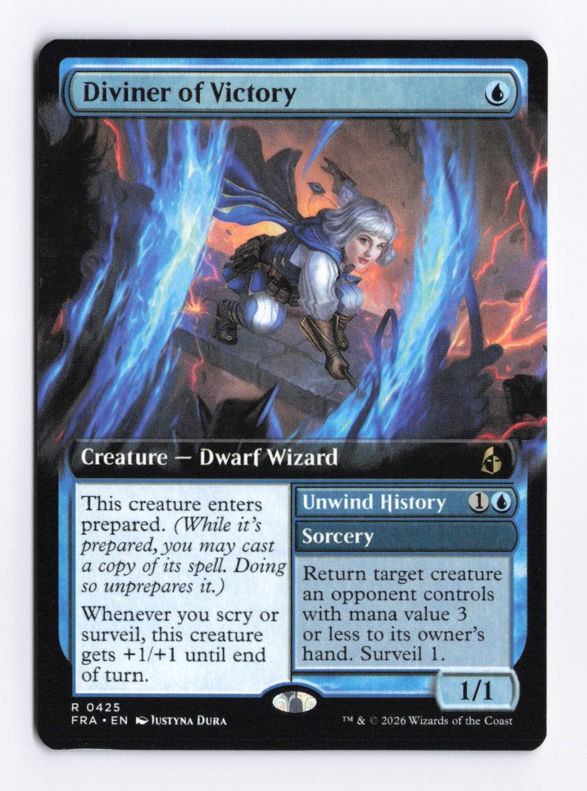 Diviner of Victory (Extended Art) 0425 (R) MTG Reality Fracture (FRA)