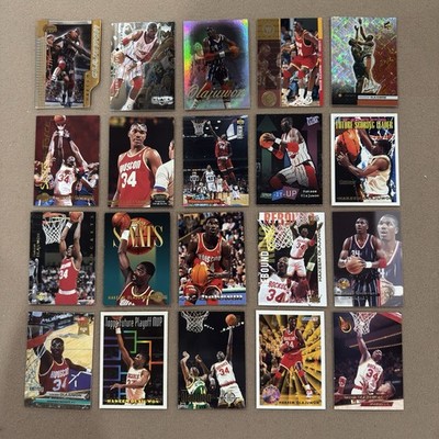 Hakeem Olajuwon Lot   90s Inserts Refractors Rockets HOF NBA Cards