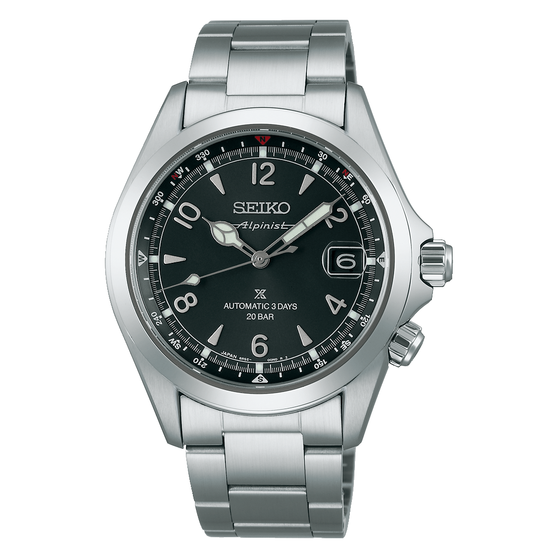 Seiko Prospex Automatic Stainless steel 39.5 MM Grey Dial Watch SPB505J1