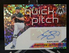 2021 Mosaic Daulton Jefferies #QPA-DJ Quick Pitch Auto RC Oakland Athletics