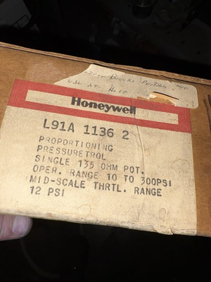 #ad Honeywell L91A 1136 Proportioning Pressure Control NOS $179.99