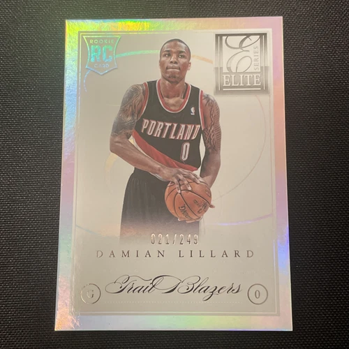 2012-13 Panini Elite Series Damian Lillard Rookie RC #/249 Trail Blazers Bucks